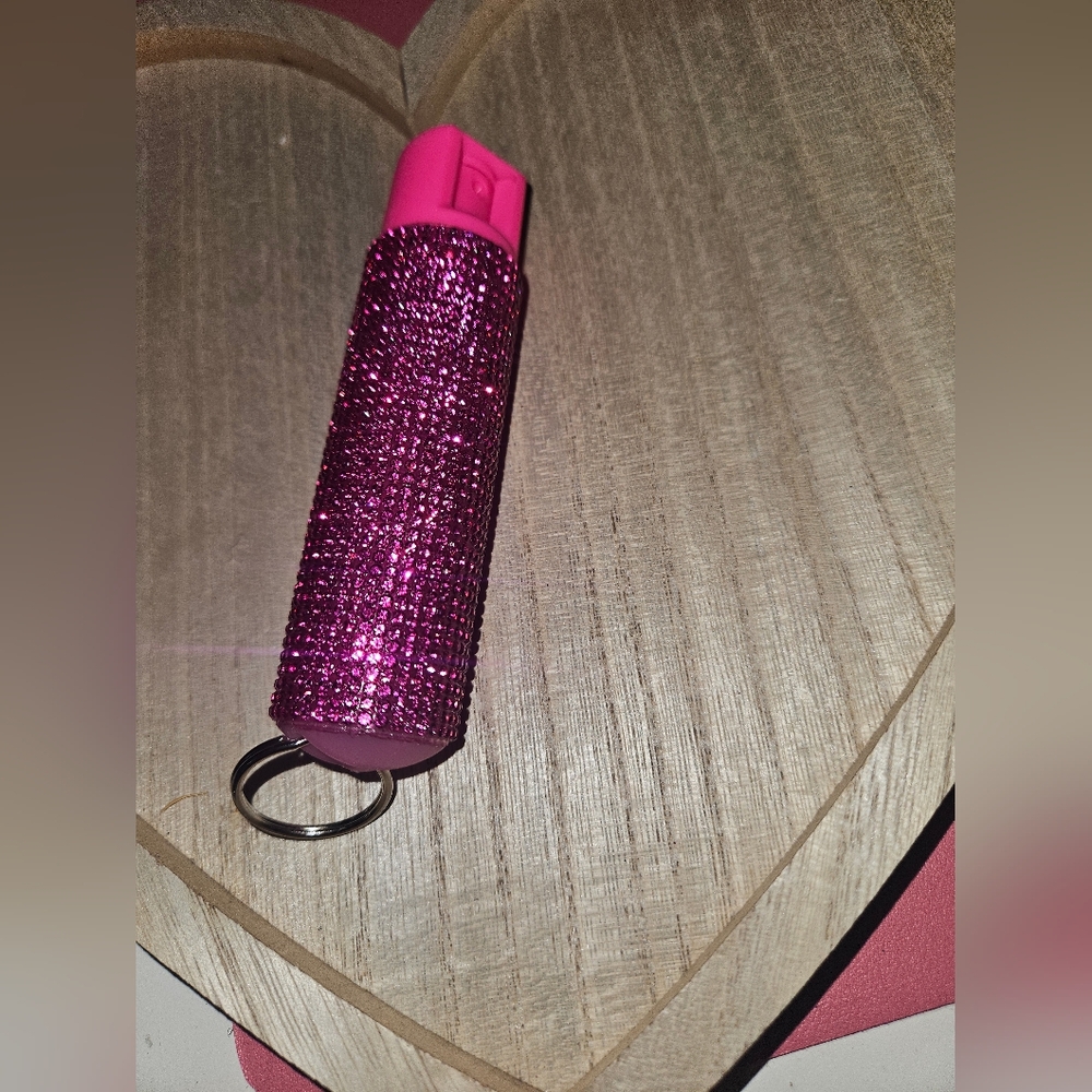 Blinged Dog Repellent In Dark Pink
